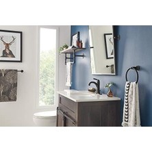 Westchester Tek Delikli Banyo Bataryası Yağla Pürüzlü Bronz, Tek Saplı Banyo Bataryası, Tahliye Montajı, Yağla Pürüzlü Bronz P1523LF-OB