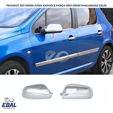 Ebal Oto Peugeot 307 Krom Ayna Kapağı 2 Prç. 2001 Üzeri P. Çelik