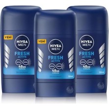 Vuralsin38 Men Erkek Stick Deodorant Fresh 50ML, 48 Saat Koruma, X3 Adet