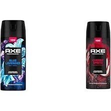 Vuralsin38 Axe Seti | Erkek Blue Lavender 150 ml X1 + Erkek Cherry Spritz 150 ml X1