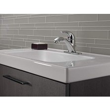 Klasik Orta Set Banyo Bataryası Krom, Banyo Lavabo Bataryası, Tahliye Montajı, Krom 583LF-WF