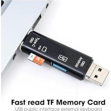 A-5068 Type-C To USB 3.0 Otg Veri Aktarım Sd Tak Çalıştır Kart Okuyucu Çevirici