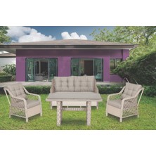 Kalyon Home Sorrento Bahçe Balkon Oturma Grubu 2+1+1 Koltuk Takımı ve Masa