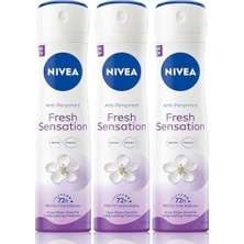 Vuralsin38 Fresh Sensation Kadın Sprey Deodorant 150 Ml,72 Saat Anti-Perspirant Koruma,uzun Süren Ferahlık X3