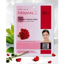 Dermal Nemlendirici ve Pürüzsüzleştirici Gül Özlü Kolajen Maske 23GR