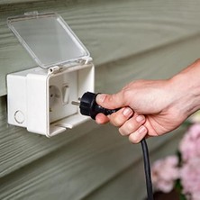 Vuralsin38 Hue Dış Mekan Güç Kaynağı 40 W, Uygulama Üzerinden Kontrol Edilebilir, Amazon Alexa (Echo, Echo Dot) ile Uyumlu, Siyah, Hava Şartlarına Dayanıklı