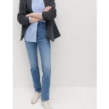 Marks & Spencer Magic Shaping Yüksek Bel Straight Leg Jean Pantolon