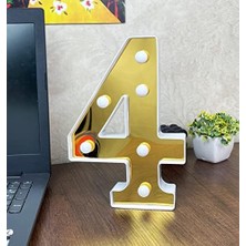 Vuralsin38 3D Işıklı LED Sayı Dekoratif Aydınlatma Büyük Boy 4
