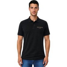 Ar-ma Erkek Polo Yaka Tişört Yazi Baskili Regular Fit Çift Toplama Penye Pike Y31374357902