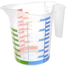 Kullan At Market Plastik Ölçü Kabı 1000ML 123X100X126 mm 1 Adet