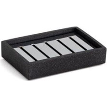Vuralsin38 Katı Sabunluk Siyah/krom Renk 26X80X115 mm