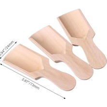 Ahşap Baharat Kaşığı, Doğal Ahşap Malzeme, 6,5x2,3 Cm, 6 Adet
