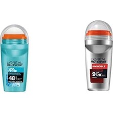 Vuralsin38 L'oréal Paris Men Expert Power Anti Perspirant Roll-On Deodorant (50 Ml) + L'oréal Paris Men Expert Invincible Anti Perspirant Roll-On Deodorant (50 Ml)
