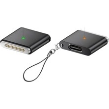 Type-C To Magsafe 3 Ile Uyumlu Dönüştürücü | 140W Hızlı Şarj Destekli | MacBook Ile Uyumlu Çevirici Gri Sf-3
