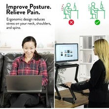 Vuralsin38 Ayarlanabilir Yükseklik ve Açı Ergonomik Okuma Standı Book Tutucu, Kitap Tutucu, Tablet Standı, Belge Sahibi. Öğretim Kitapları Için Mükemmel.. Alüminyum, Siyah