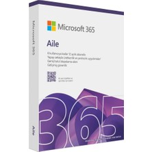 Microsoft 365 Aile EP2-36884 Türkçe Kutulu Ofis Yazılımı (6 Kullanıcı)