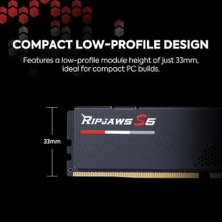 G.skill Ripjaws S5 24 GB 5200 Mhz CL40 F5-5200J4040A24GX1-RS5K Ddr5 Ram