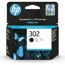 Hp 302 Siyah Mürekkep Kartuş 190 Sayfa (F6U66AE)