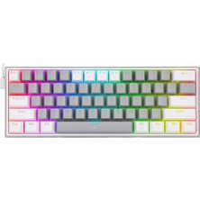 Redragon K617-RGB 16,8 Milyon Rgb Aydınlatma, Red Switch Fizz%60 Q Türkçe Kablolu Mekanik Oyuncu Klavyesi Gri Beyaz