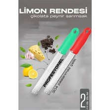 Mey İthalat Mey Ithalat® Limon Rendesi - Uzun Peynir Çikolata Sarımsak Rendesi 2 Li Set 721979