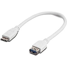 SLX-U3NT38 Micro Usb3.0 25CM Beyaz Için Otg Kablosu