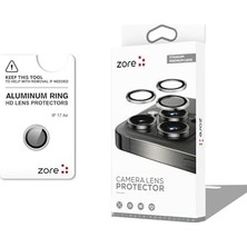 17 Air Için Cl-12 Premium Safir Parmak Izi Bırakmayan Anti-Reflective Kamera Lens Koruyucu (Gümüş)