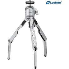 Leofoto Mt-03 + Mbh-20 Mini Tripod Kiti Gümüş