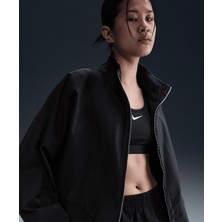 Nike Sportswear Collection Kadın Siyah Oversized Windrunner Twill Ceket | HJ0314-010