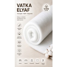 KAYNAR 1 Metre Vatka Elyaf - 1.kalite Elyaf 90 gr Eni 210 cm - Döşeme, Tekstil ve Hobi Için Elyaf Dolgu Vatka Elyaf