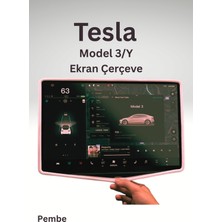 Empressco Psgt Model Y ve Juniper Için Uyumlu Ekran Çerçevesi Koruma Silikon (Pembe ) - Fiyatı, Yorumları