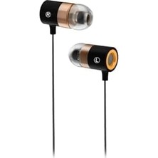 EH103 Kablolu 3.5mm Jacklı Mikrofonlu Kulak Içi Kulaklık - Gürültü Önleyici Mikrofon, Ses Ayarı Paneli, Terlemeye Dayanıklı, Evrensel Uyumluluk, Spor Iş Kulak Içi Kulaklık Siyah