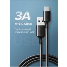 USB Type-C Şarj ve Data Kablosu, 0.5 Metre