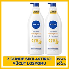 Nivea Q10 Sıkılaştırıcı Vücut Losyonu 400ml, C Vitamini, Nemlendirici, Kolajen Tetikleyici, X2Adet