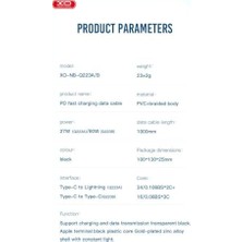 NB-Q223B Type-C To Type-C Kablo – 60W Hızlı Şarj ve 5gbps Veri Aktarımı Siyah