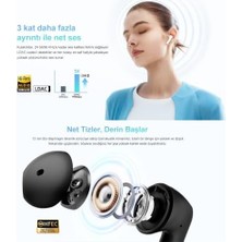 Qcy Ailybuds E10 Bluetooth Kulaklık - Hires - Ldac - Çift Cihaz - Oyun Modu 4 Mics Enc Kulakiçi Kulaklık Siyah