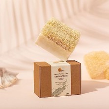 Doğal Kabak Lifli Eşek Sütü Sabunu - Doğal Peeling Yapan Yumuşak Lif Kabağı, Nemlendirici, Besleyici Yüz ve Vücut Sabunu 150 Gr.