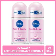 Nivea Kadın Roll-on Deodorant Pearl&Beauty 50ml, 72 Saat Terleme Karşıtı, Çiçeksi Koku, X2 Adet, Avantajlı Paket