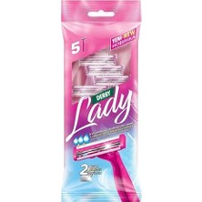 Lady 2'li Tıraş Bıçağı, 5'li Paket, 3 Adet