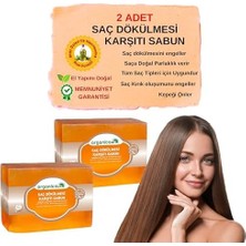 Doğal Saç Dökülmesi Karşıtı Sabun 140 gr x 2 Adet Tüm Saç Tipleri Için Kepek Karşıtı