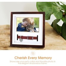 Pet Yaka Hatıra Çerçevesi, Evcil Hayvan Anıtı Resim Çerçevesi, Evcil Hayvan Sahibi Ev Dekoru, Kedi Veya Köpek Hatırası, 3 "x 4.5" Fotoğraf Ekleme, Duvara Montaj ve Masa Üstü Çerçeve, Espresso