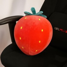 Kirmizi Çilek Figürlü Kırlent - Yastık | 33CM