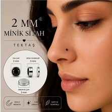 Heppii Minik Renkli Tektaş Hızma Mıknatıslı 316L Çelik 2mm Kullanıma Uygun Şık Tasarım