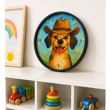 Defka Çocuk Odası Duvar Saati - 30 cm - Ahşap El Yapımı - Sessiz Mekanizma