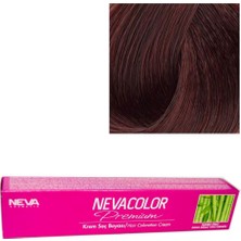 -Premium Tüp Saç Boyası 4.4 Orta Kestane 50 ml 2'li 8690057044007