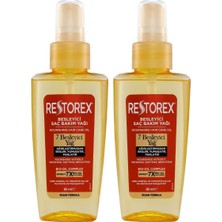 Restorex Besleyici Saç Bakım Yağı 80 Mililitre, 7 Besleyici Yağ (2 Paketi)