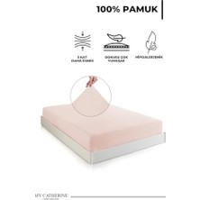 Lastikli & Hipoalerjenik ÇARŞAF%100 Pamuk Penye Kumaş Somon 140X200, Luxcarsaf