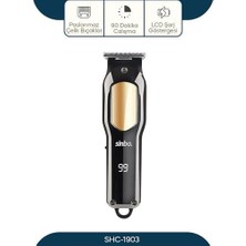 Sınbo SHC-1903 T-Bıçaklı Saç Sakal Kesme Makinesi, USB Şarjlı, LCD Ekranlı, 1-2-3 mm Taraklı, Kablosuz Ense ve Sakal Düzeltici