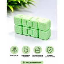 Celsen Home 1 Adet Fosfor Yeşili Infinity Cube - Sonsuz Küp & Stres Küpü - Hareketli Küp- Fidget Küp