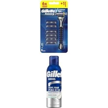 Sensor Makinesi + 6 Yedek Tıraş Bıçağı + Gilette 300 ml Tıraş Köpük