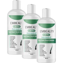 Ergün Collection EMBEAUTY 9 Aktifli Tuzsuz Kepek Karşıtı Şampuan 400 ml Alkol İçermeyen Arındırıcı Etki